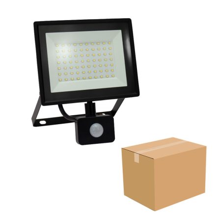 NOCTIS LUX 3 SMD 230V 50W IP44 NW fekete mozgásérzékelős - kartonos (10 db)