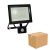 NOCTIS LUX 3 SMD 230V 50W IP44 NW fekete mozgásérzékelős - kartonos (10 db)