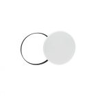 NYMPHEA BLACK & WHITE RINGS 18W CW 230V 115st IP54 IK04 FI250x52 WHITE / BLACK ROUND WITH SENSOR