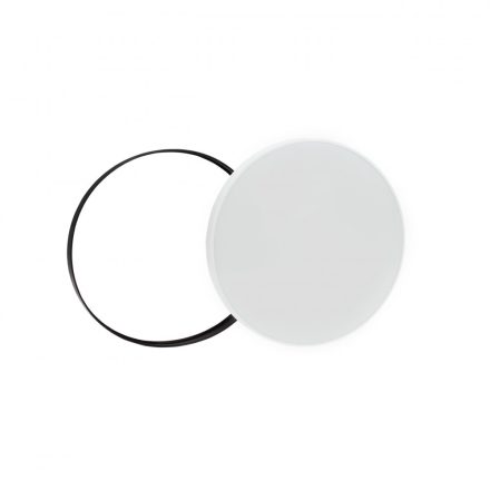 NYMPHEA BLACK & WHITE RINGS 32W NW 230V 115st IP54 IK04 FI380x55 WHITE / BLACK ROUND WITH SENSOR