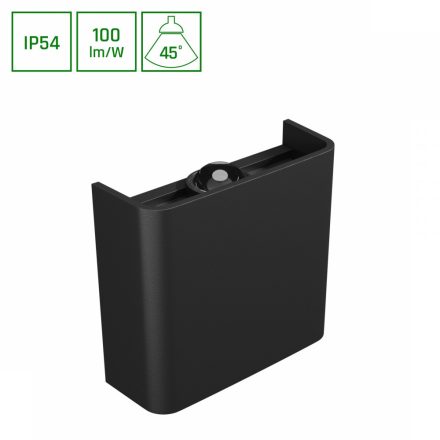 LUNARIX SCONCE 2W CCT 230V IP54 Ra90 110x100x40mm BLACK, up/down light