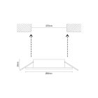 Keret GU10-hez - SR006