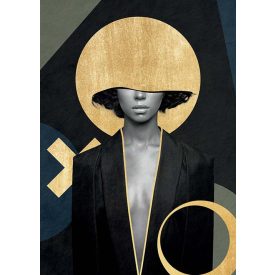 Montázs - aranyfóliás vászonkép