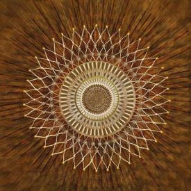 Csillagánizs- szegecses vászonkép