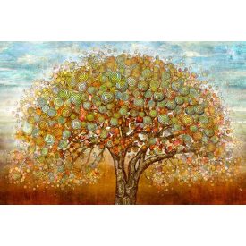 Virágfa- szegecses vászonkép