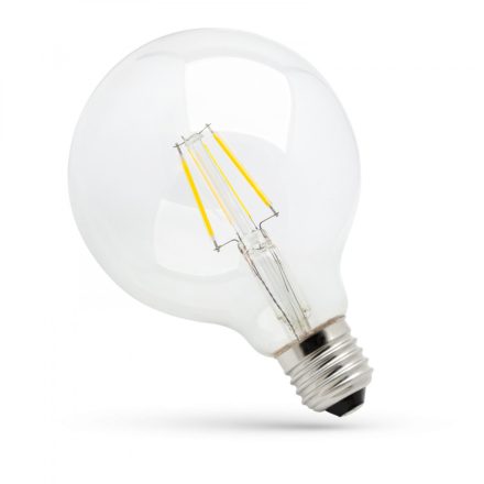 LED GLOB G125 E-27 230V 8.5W COG WW CLEAR DIMMABLE SPECTRUM