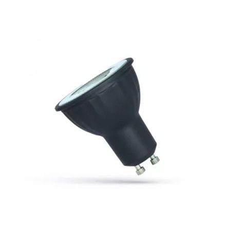 LED GU10 230V 6W 38° WW fekete