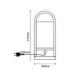 Asztali lámpa tömör fa E27 / 60W - WRE171