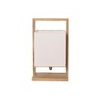 Asztali lámpa tömör fa E27 / 60W - WRE181