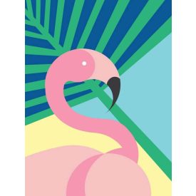 Rózsaszín flamingó - vászonkép