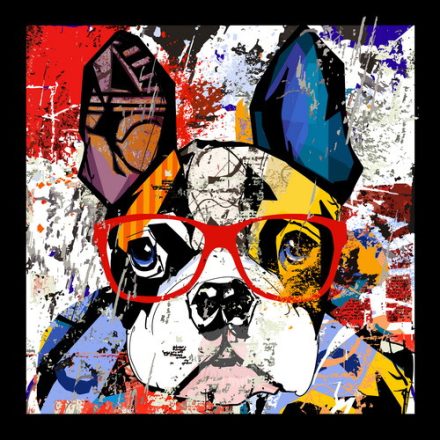 Boston terrier - vászonkép