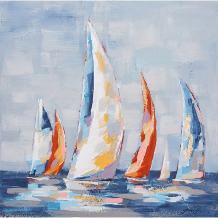 Regatta – kézzel átfestett olajfestmény