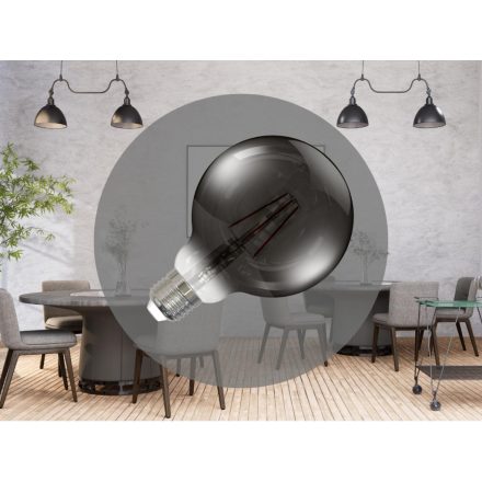 LED Filament 4W SMOKE - G95 / E27 / 2000K - ZBF101
