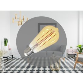 LED Filament SLIM 4,5W VINTAGE - ST64 / E27 / 1800K - ZFS101