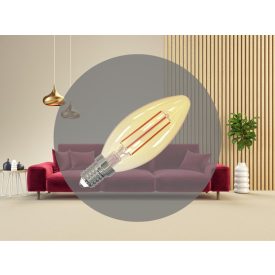 LED Filament SLIM 4,5W VINTAGE - C35 / E14 / 1800K - ZFS103