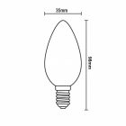 LED Filament SLIM 4,5W VINTAGE - C35 / E14 / 1800K - ZFS103