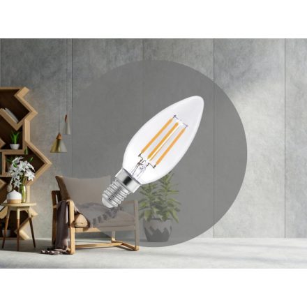 LED Filament 4W - C35 / E14 / 4000K - ZLF722