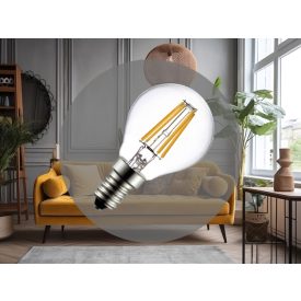 LED izzó 6W - G45 / E14 / SMD / 4000K - ZLF823