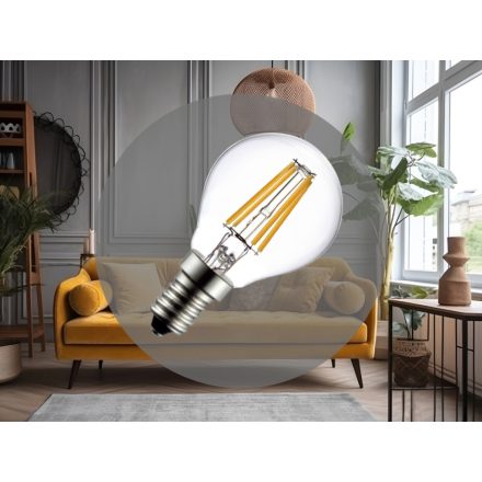 LED izzó 6W - G45 / E14 / SMD / 4000K - ZLF823