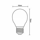 LED izzó 6W - G45 / E14 / SMD / 4000K - ZLF823