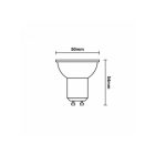 LED izzó 9,5W - GU10 / SMD / 3000K - ZLS1119