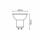 LED  izzó 6W - GU10 / SMD / 3000K - ZLS116