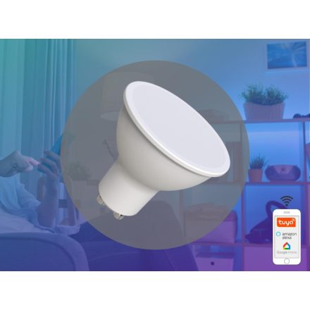 LED izzó WIFI 4,5W - GU10 / CCT + RGB - ZLS135W