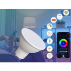 LED izzó WIFI 4,5W - GU10 / CCT + RGB - ZLS135W