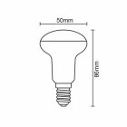 LED izzó 6W - R50 / E14 / SMD / 6500K - ZLS205