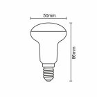 LED izzó 5W - R50 / E14 / SMD / 4000K - ZLS223