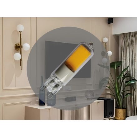 LED izzó 4W - G9 / COB / 4000K - ZLS624COB