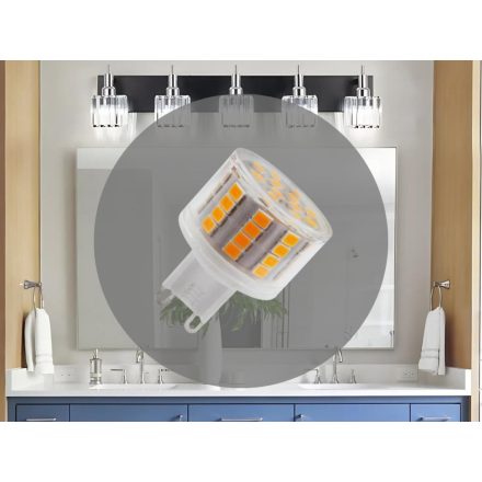 LED izzó 5W - G9 / SMD / 4000K / W - ZLS625CW
