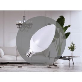LED izzó 5W - C37 / E14 / SMD / 3000K - ZLS712