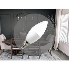 LED izzó 8W - C37 / E14 / SMD / 4000K - ZLS724