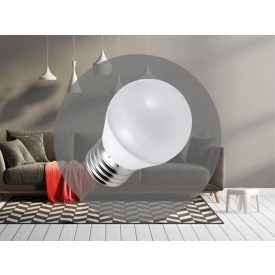 LED izzó 5W - G45 / E27 / SMD / 4000K - ZLS827