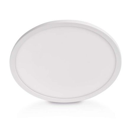 LED felületi lámpatest FLORI kerek, fehér, 18W, semleges fehér