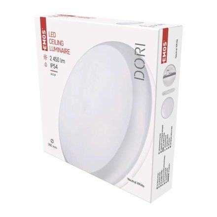 EMOS DORI LED mennyezeti lámpa 24,5W 2450lm IP54 term. fehér