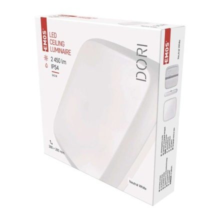 EMOS Dori LED mennyezeti lámpa 24,5W 2450lm IP54 term. fehér