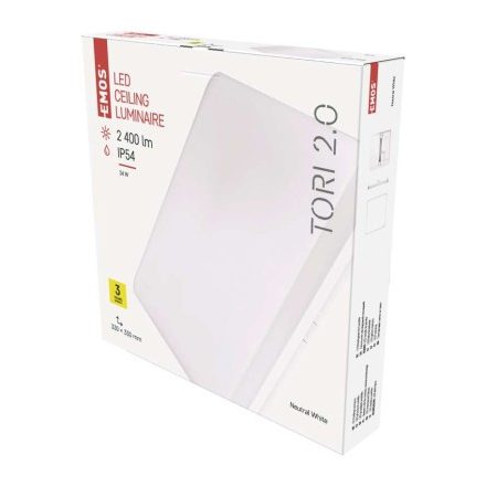 EMOS LED MENNYEZETI LÁMPA TORI 24W NW IP54