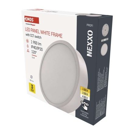 LED felületi lámpatest NEXXO, kerek, fehér, 21W, CCT