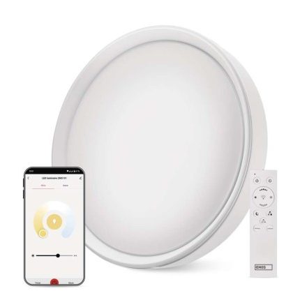 Okos LED mennyezeti lámpatest GoSmart, kör alakú, 30W, RGB, dimmelhető, WiFi