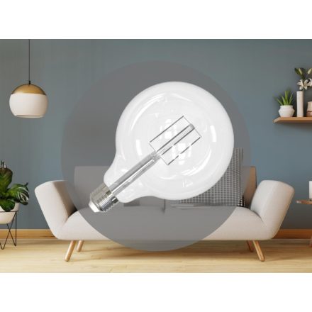 LED Filament FEHÉR 13W - G125 / E27 / 3000K - ZWF105