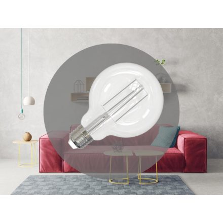 LED Filament FEHÉR 13W - G95 / E27 / 4000K - ZWF204