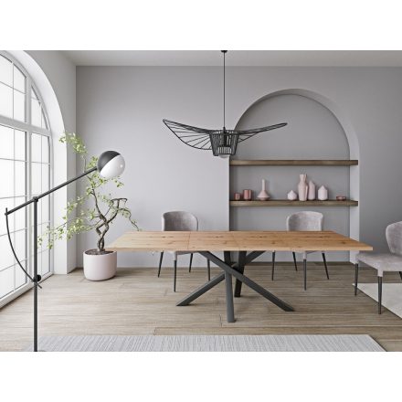 MODERNO C Étkezőasztal 120x80 cm. Kézműves tölgy színben